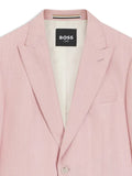 boss one slim-fit jacket in virgin wool, silk and linen