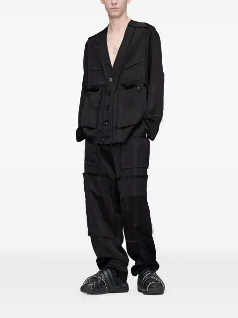 Maison Margiela patchwork satin jacket