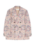 DRIES VAN NOTEN jacquard double-breasted blazer