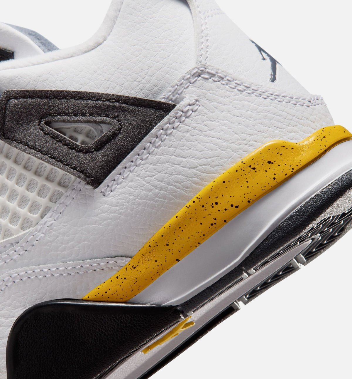 Air Jordan 4 Retro Rare Air Tour Yellow Preschool – White/Dark Blue Grey/Black/Tour Yellow