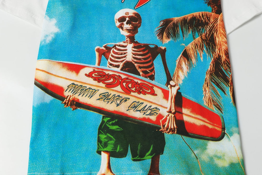 Godspeed Skeleton Surfer Graphic Short-Sleeve T-Shirt
