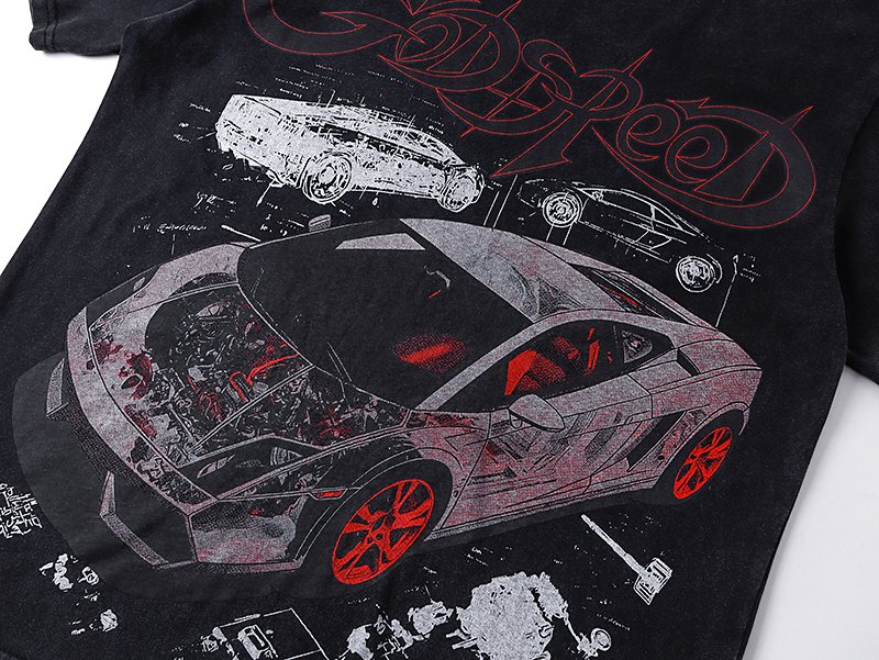 Godspeed Superun Sunday Miami Race Car Graphic T-Shirt