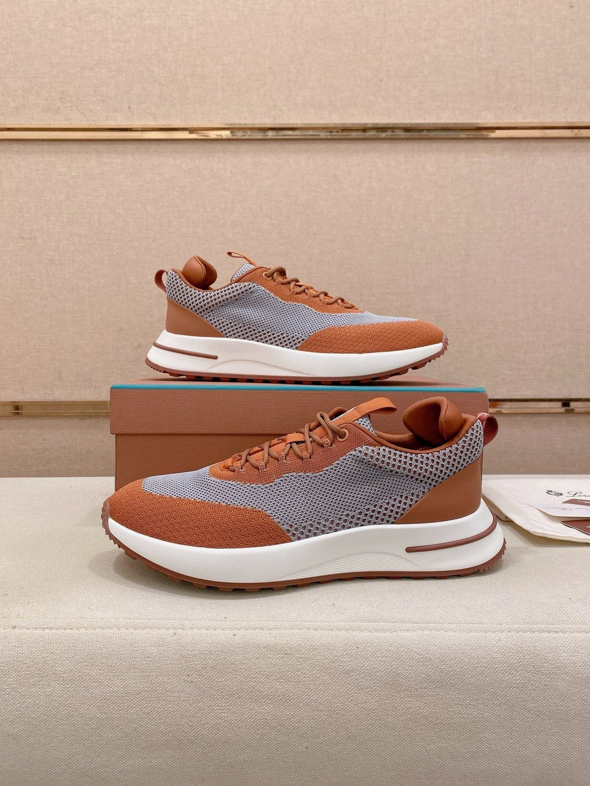 Loro Piana Knit Low-Top Sneakers