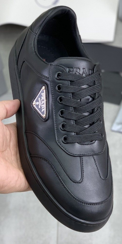 Prada Paneled Low-Top Sneakers